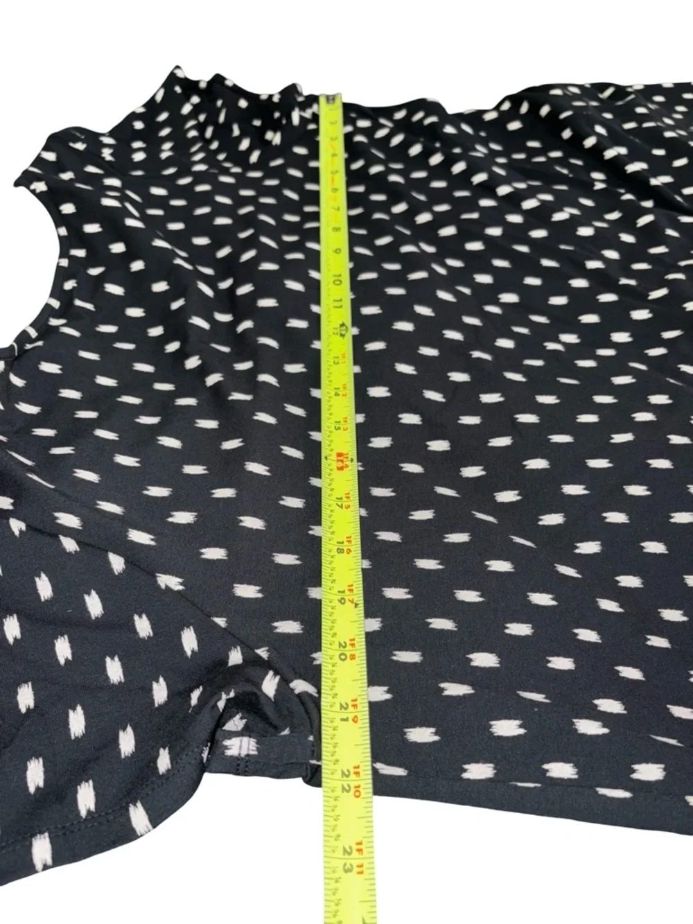 NWT J. Jill Wearever Collection Black Abstract Print Dress Size L Short Sleeve